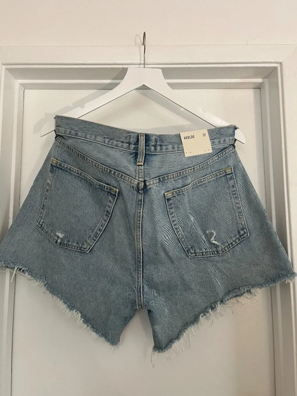NWT AGOLDE Parker Long Short Vintage Denim Shorts (Swapmeet) - Women's 32